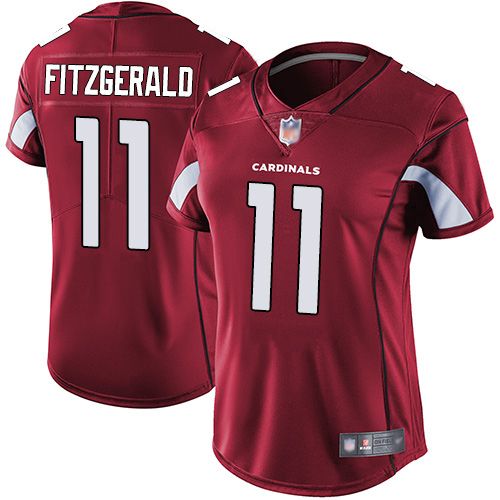 Women's Arizona Cardinals #11 Larry Fitzgerald Red Vapor Untouchable Limited Stitched NFL Jersey(Run Small)